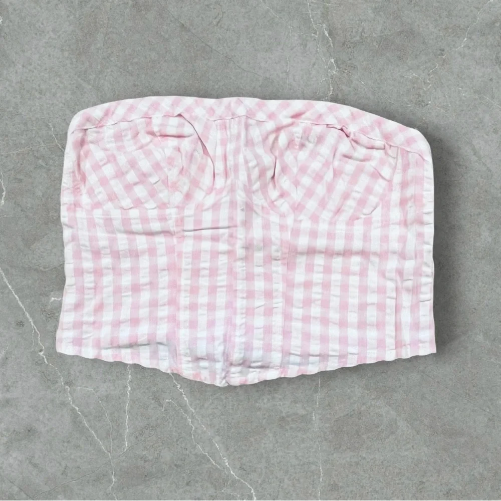 NWT Free People Leilani Gingham Tube Top